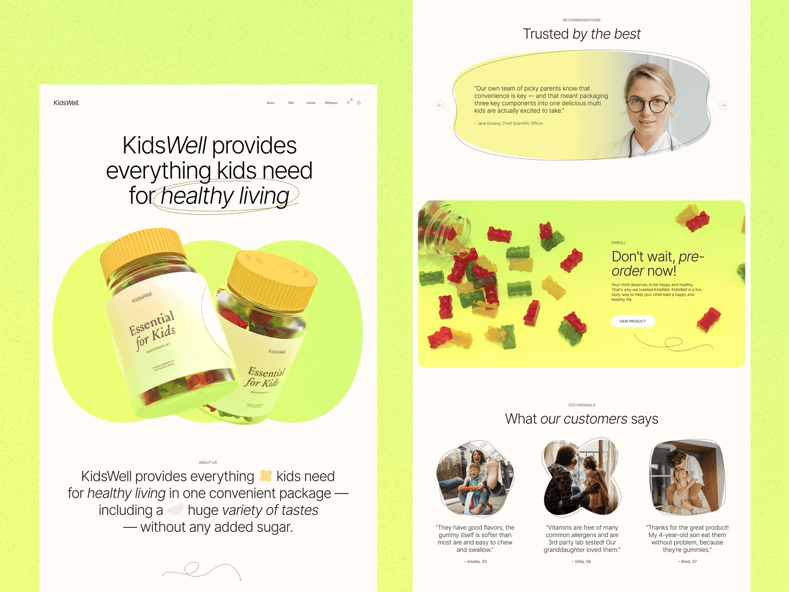 Honey Landing Page